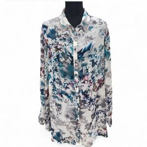 Bellatrix Multicolor Floral Button Down Shirt